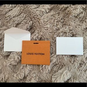 Louis Vuitton Gift Tag w/ ribbon and blank card